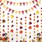 Happy Felt Fall Garland Banner,NO DIY, Thanksgiving Orange Hanging Streamer Thankful Pennant Banner Triangle Flag for Harvest Autumn Theme Festival Birthday Wedding Party Decorations